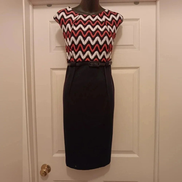 Dress Barn Dresses & Skirts - Dress Barn Belted Sleeveless Dress Size 14